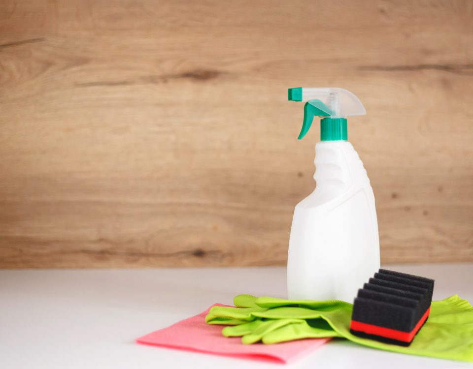cleaning supplies, gloves, hygiene, disinfection, sanitizers